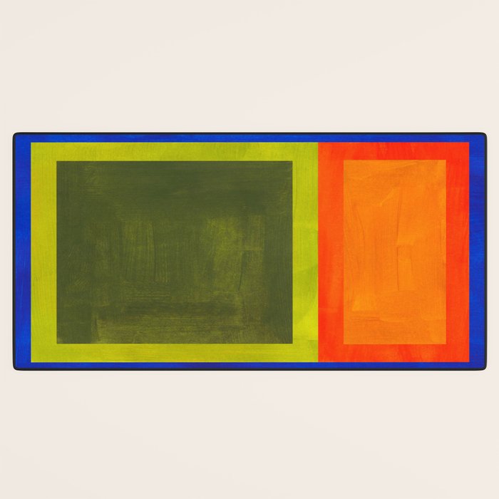 Ultramarine Blue Bloom Desk Mat Gallery Image 3
