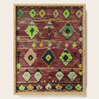 Moroccan Sunset Bohemian Geometric Pattern Serving Tray Gallery Image 1