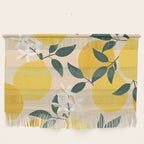 Mediterranean Lemons Zesty Blossom Mid Century Modern Print Pattern Wall Hanging Gallery Image 1