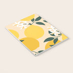 Mediterranean Lemons Zesty Blossom Mid Century Modern Print Pattern Notebook Gallery Image 3