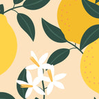 Mediterranean Lemons Zesty Blossom Mid Century Modern Print Pattern Coffee Mug Gallery Image 2
