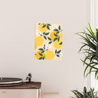 Mediterranean Lemons Zesty Blossom Mid Century Modern Print Pattern Poster Gallery Image 2