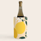 Mediterranean Lemons Zesty Blossom Mid Century Modern Print Pattern Wine Chiller Gallery Image 2