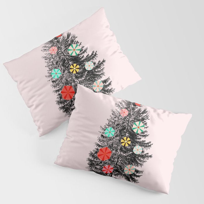 Retro Christmes tree no2 Pillow Sham Gallery Image 1