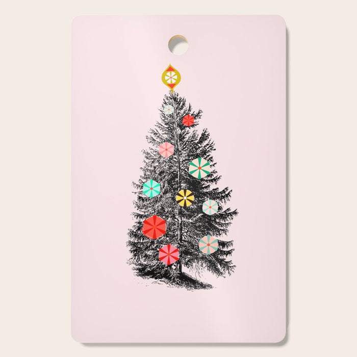 Retro Christmes tree no2 Cutting Board Gallery Image 1