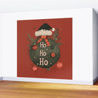 Festive Ho Ho Ho Bauble Red  Wall Mural Gallery Image 2