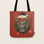 Festive Ho Ho Ho Bauble Red  Tote Bag Gallery Image 1