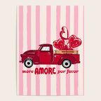 More Amore Por Favor Retro Love Truck Poster Gallery Image 4