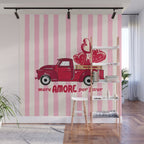 More Amore Por Favor Retro Love Truck Wall Mural Gallery Image 1