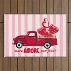 More Amore Por Favor Retro Love Truck Outdoor Rug Gallery Image 1