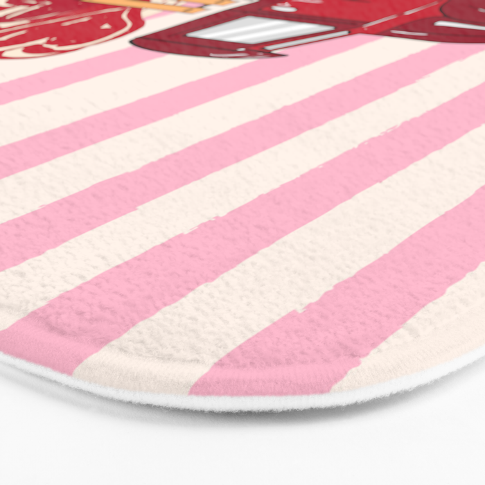 More Amore Por Favor Retro Love Truck Bath Mat Gallery Image 3