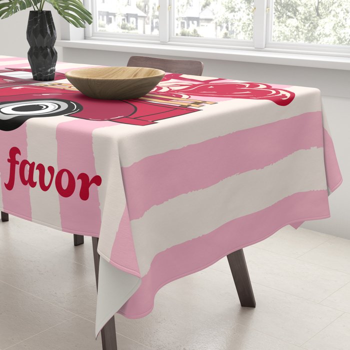 More Amore Por Favor Retro Love Truck Tablecloth Gallery Image 3