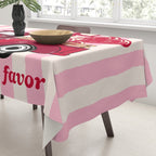 More Amore Por Favor Retro Love Truck Tablecloth Gallery Image 3