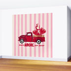 More Amore Por Favor Retro Love Truck Wall Mural Gallery Image 2