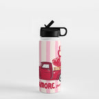 More Amore Por Favor Retro Love Truck Water Bottle Gallery Image 1
