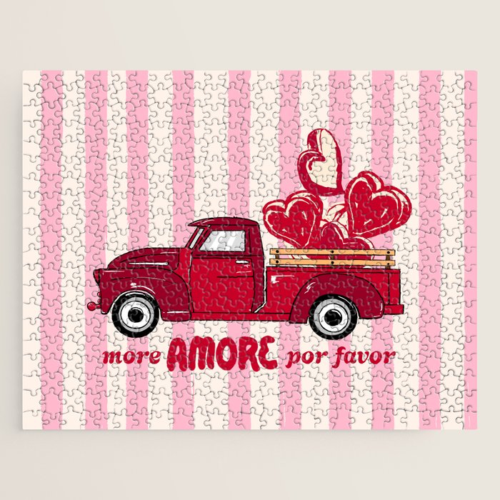 More Amore Por Favor Retro Love Truck Jigsaw Puzzle Gallery Image 1