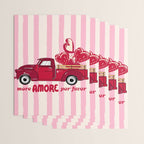 More Amore Por Favor Retro Love Truck Wrapping Paper Gallery Image 3