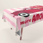 More Amore Por Favor Retro Love Truck Tablecloth Gallery Image 1