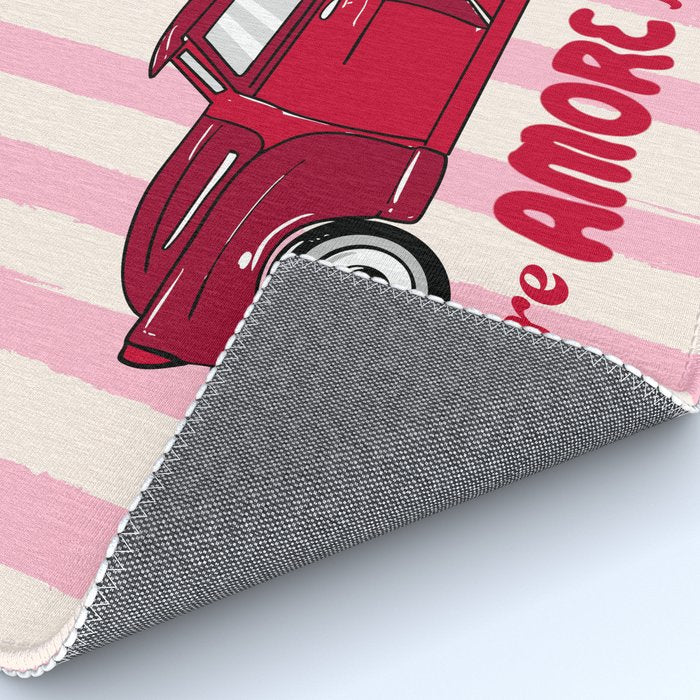 More Amore Por Favor Retro Love Truck Rug Gallery Image 4