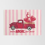 More Amore Por Favor Retro Love Truck Rug Gallery Image 2