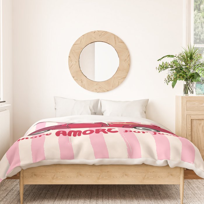 More Amore Por Favor Retro Love Truck Duvet Cover Gallery Image 3