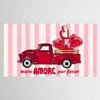 More Amore Por Favor Retro Love Truck Tablecloth Gallery Image 2