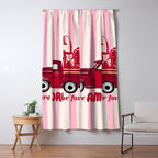 More Amore Por Favor Retro Love Truck Window Curtain Gallery Image 5
