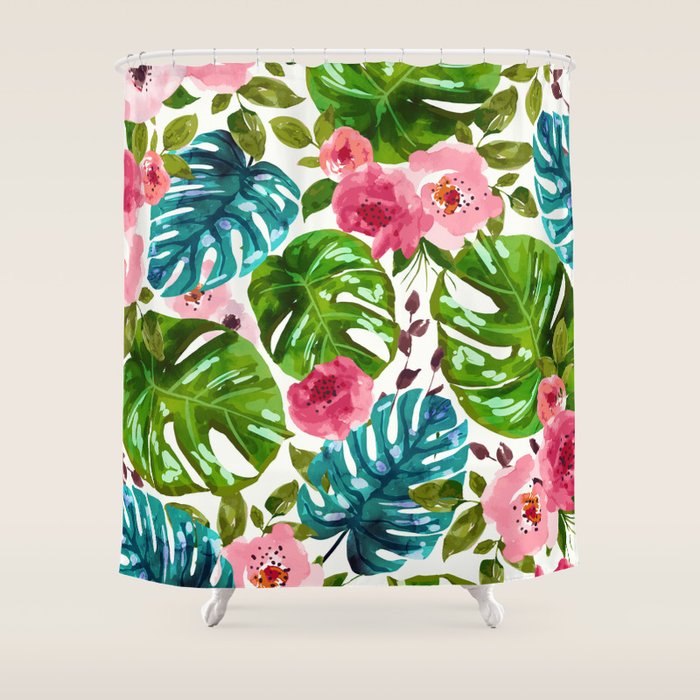 Tropical Shades Shower Curtain Gallery Image 1