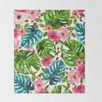 Tropical Shades Throw Blanket Gallery Image 2