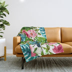 Tropical Shades Throw Blanket Gallery Image 1