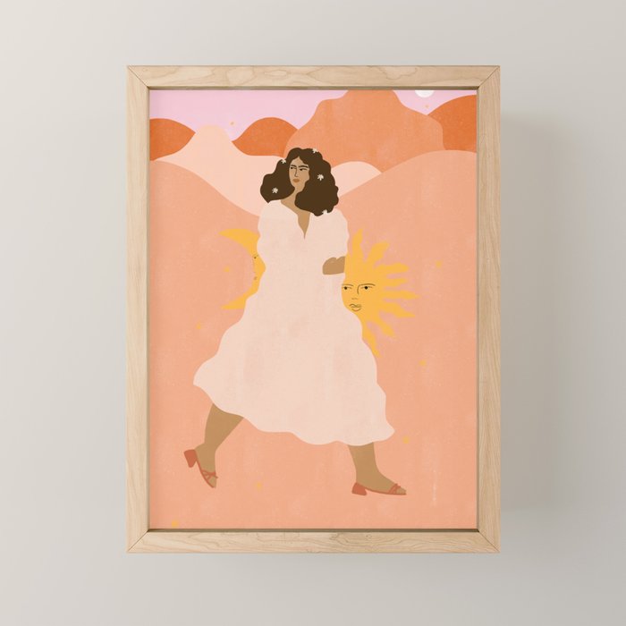 Don't look back in sadness Mini Art Print Gallery Image 1