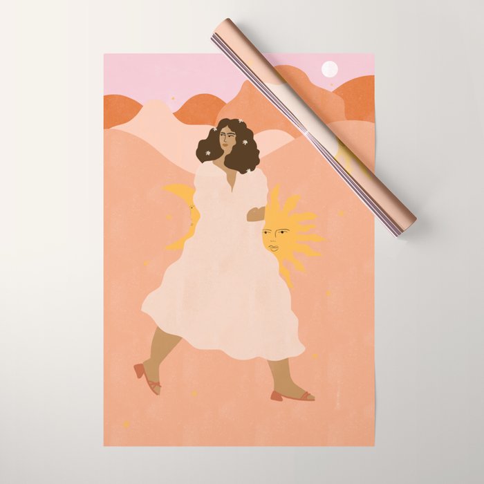 Don't look back in sadness Wrapping Paper Gallery Image 1