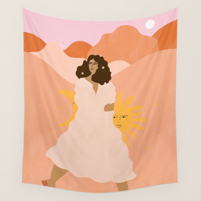 Don't look back in sadness Wall Tapestry Gallery Image 4