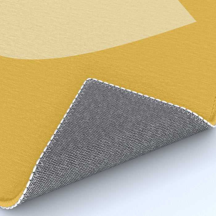 Cute Minimal Heart in Mustard Rug Gallery Image 4