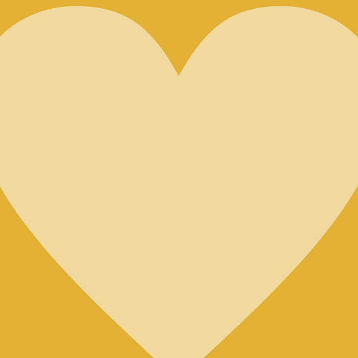 Cute Minimal Heart in Mustard Coffee Mug Gallery Image 2