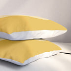 Cute Minimal Heart in Mustard Pillow Sham Gallery Image 3