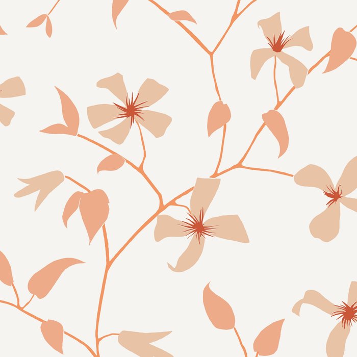 Floral Clematis Vine Coffee Mug Gallery Image 2