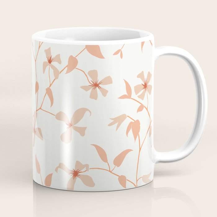 Floral Clematis Vine Coffee Mug Gallery Image 1