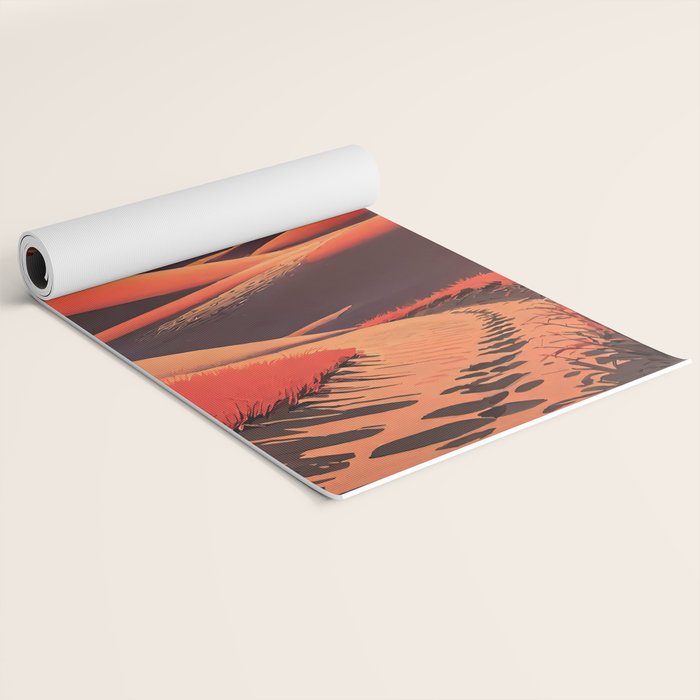 Walk to Kaniji - A Contemporary Ukiyo-e Nature Landscape Yoga Mat Gallery Image 2