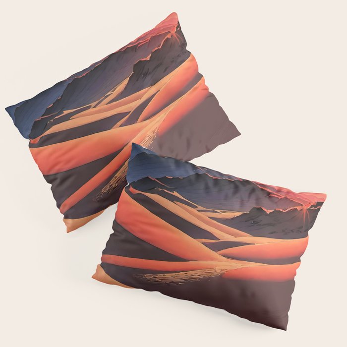 Walk to Kaniji - A Contemporary Ukiyo-e Nature Landscape Pillow Sham Gallery Image 3