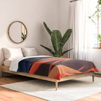 Walk to Kaniji - A Contemporary Ukiyo-e Nature Landscape Comforter Gallery Image 2