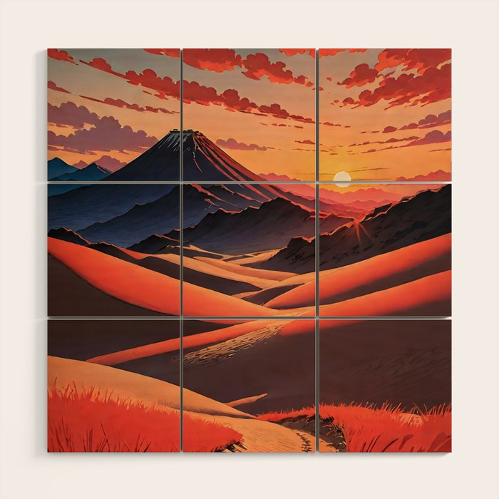 Walk to Kaniji - A Contemporary Ukiyo-e Nature Landscape Wood Wall Art Gallery Image 1
