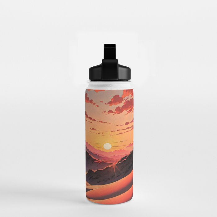 Walk to Kaniji - A Contemporary Ukiyo-e Nature Landscape Water Bottle Gallery Image 2