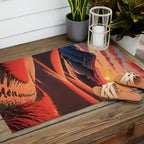 Walk to Kaniji - A Contemporary Ukiyo-e Nature Landscape Outdoor Rug Gallery Image 2