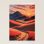 Walk to Kaniji - A Contemporary Ukiyo-e Nature Landscape Stationery Card Gallery Image 2
