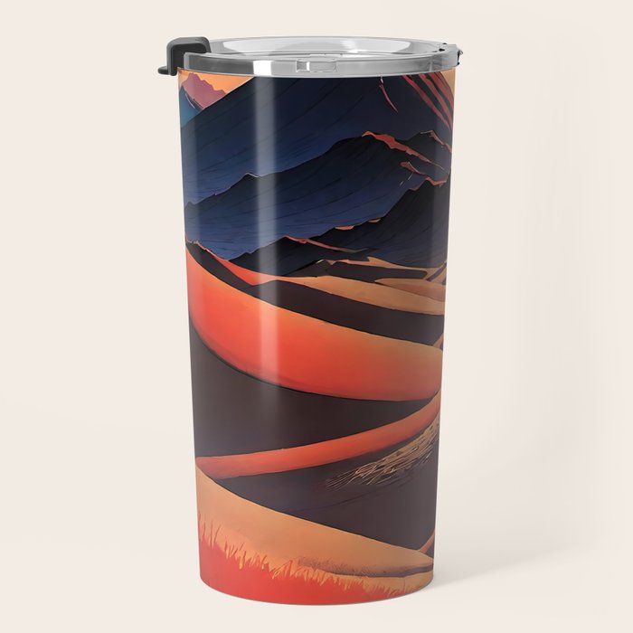 Walk to Kaniji - A Contemporary Ukiyo-e Nature Landscape Travel Mug Gallery Image 3
