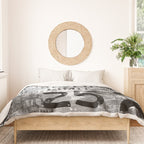 Urban Street Art Numbers And Text Fragments Duvet Cover Gallery Image 3
