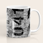 Urban Street Art Numbers And Text Fragments Coffee Mug Gallery Image 1