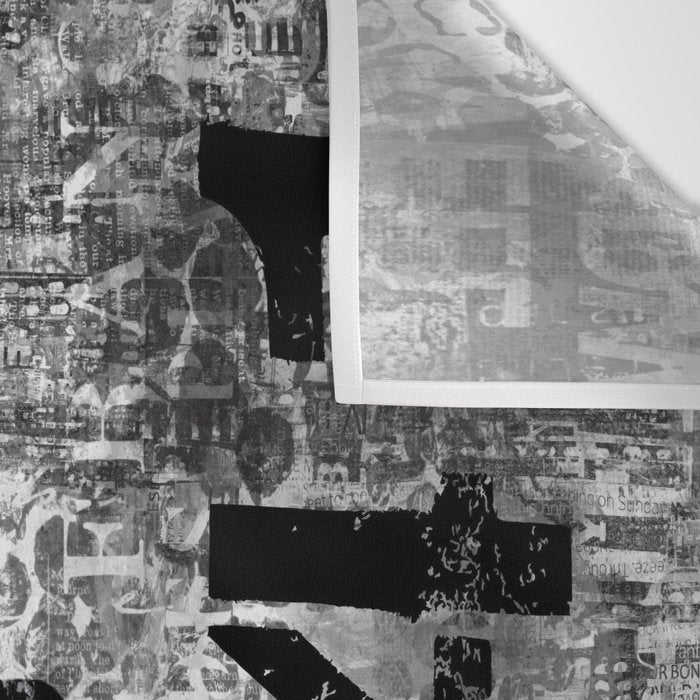 Urban Street Art Numbers And Text Fragments Wall Tapestry Gallery Image 3