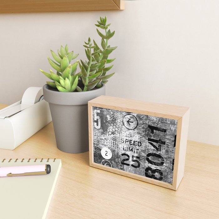Urban Street Art Numbers And Text Fragments Mini Art Print Gallery Image 2